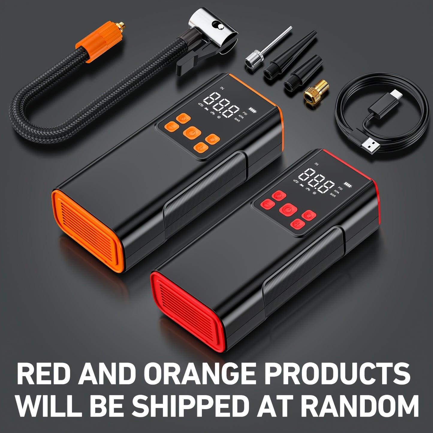 Tire Inflator Portable Air Compressor - 150PSI Air Compressor with Tire Pressure Gauge, LED Light, High-capacity And 3X Faster Portable Air Pump Suitable for Cars, Bikes & Motorcycle Tires, Balla