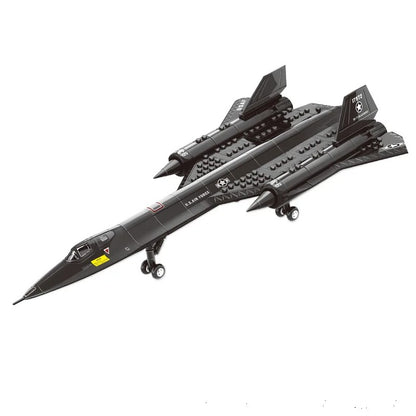 Military SR-71 Blackbird aircraft puzzle assembly toy